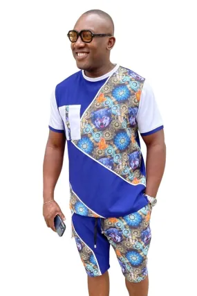 African Native Nigerian Ankara Blue