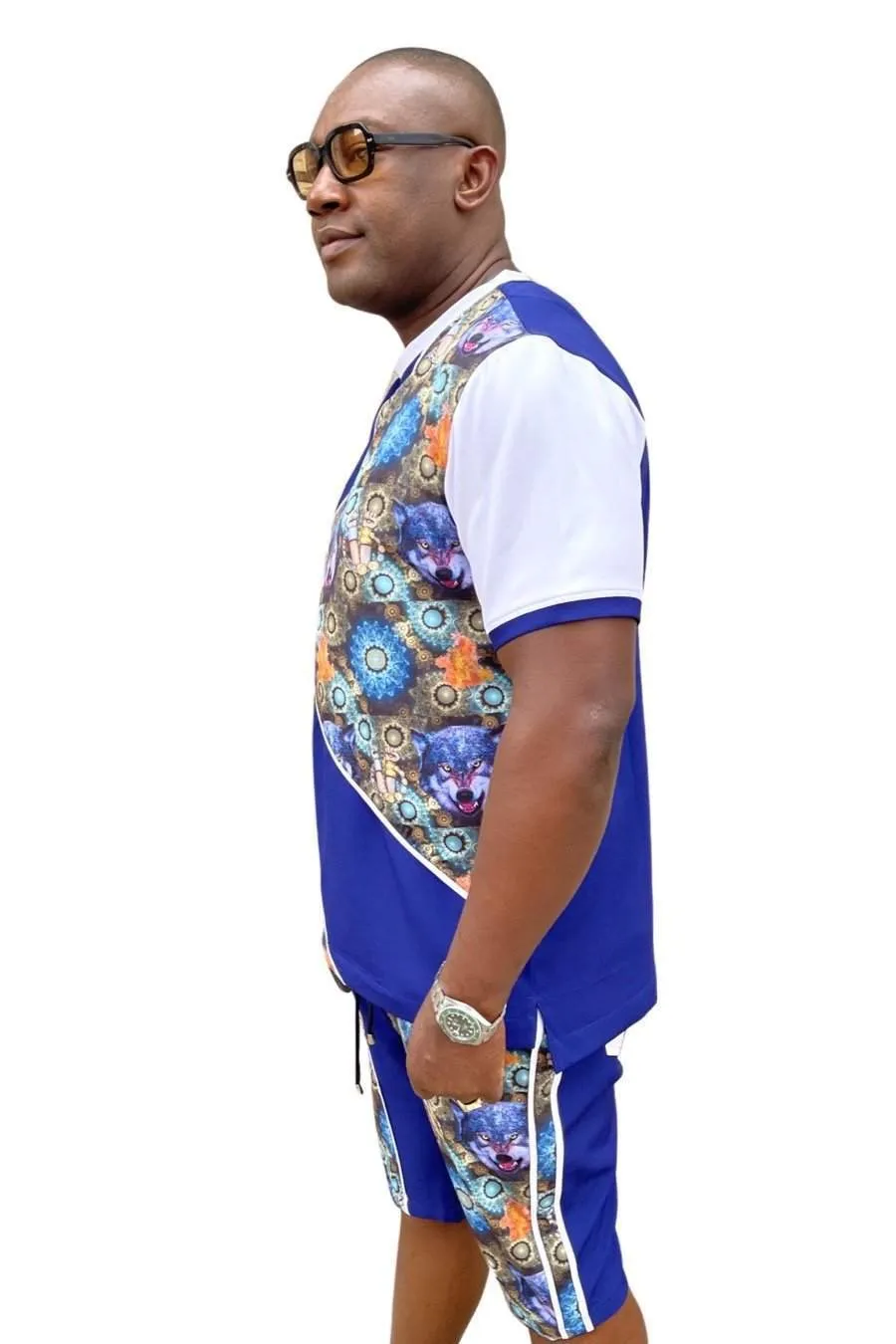 African Native Nigerian Ankara Blue