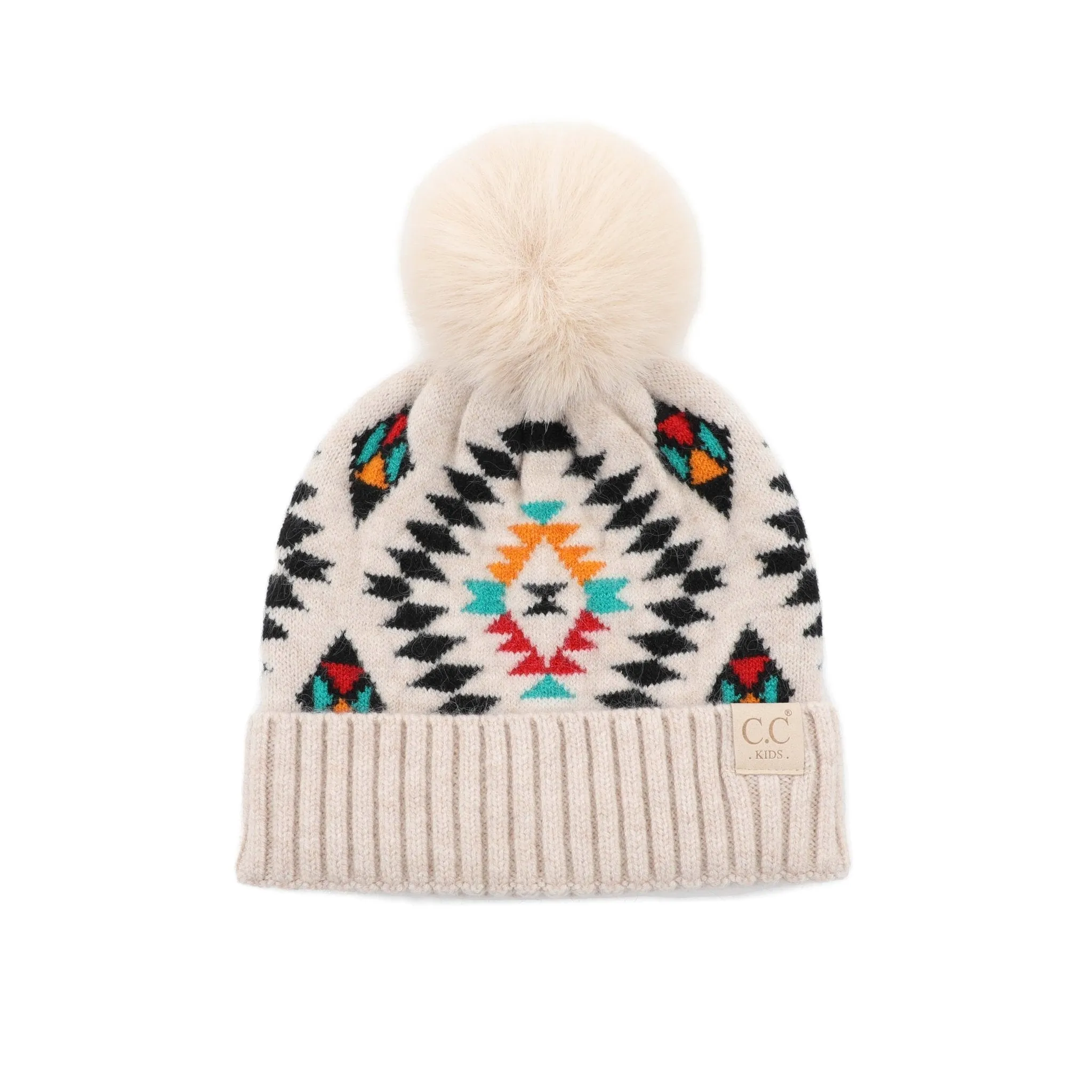 CC South Western Print Kids Beanies Hats