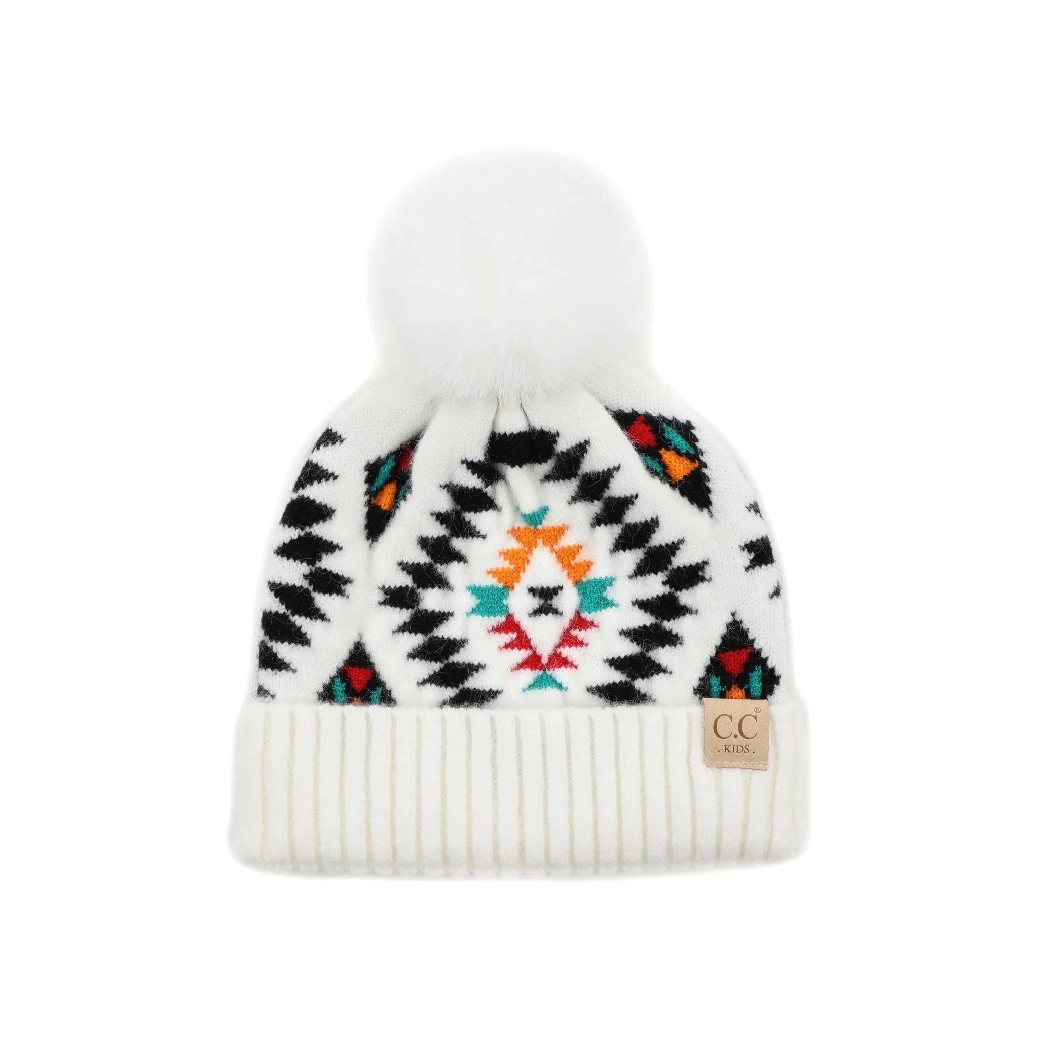 CC South Western Print Kids Beanies Hats