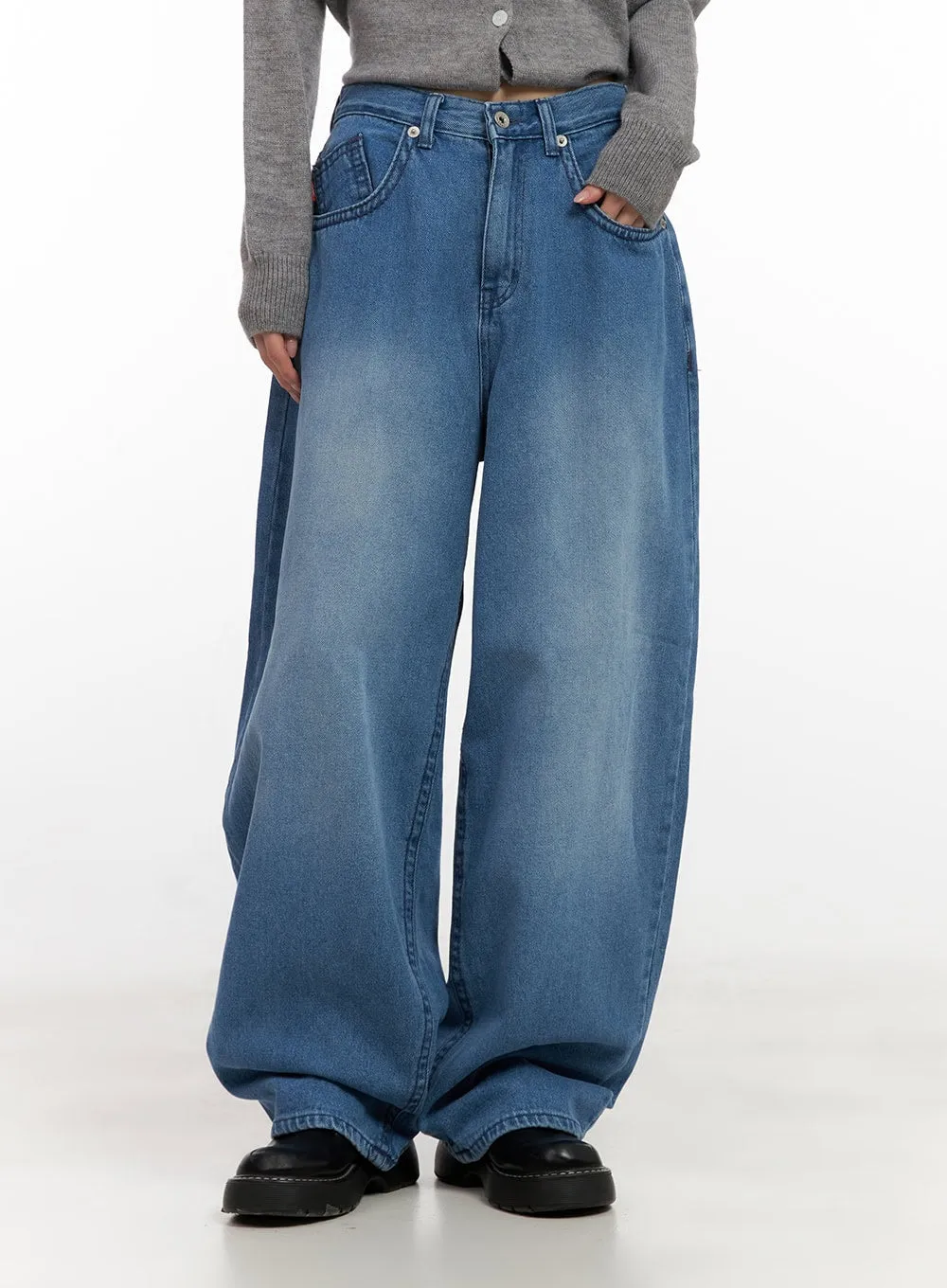 Charlie Stitched Baggy Jeans CN416