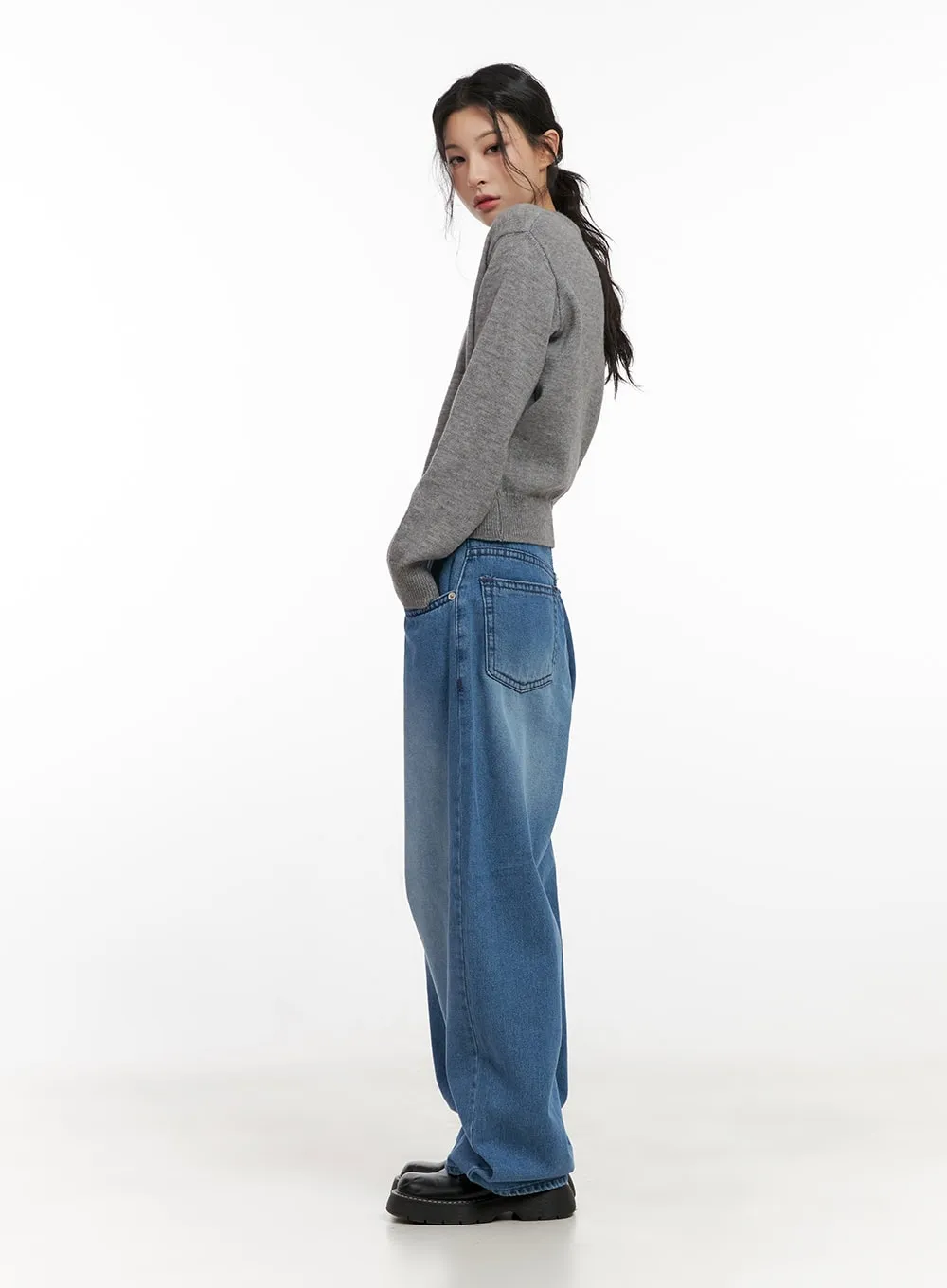 Charlie Stitched Baggy Jeans CN416