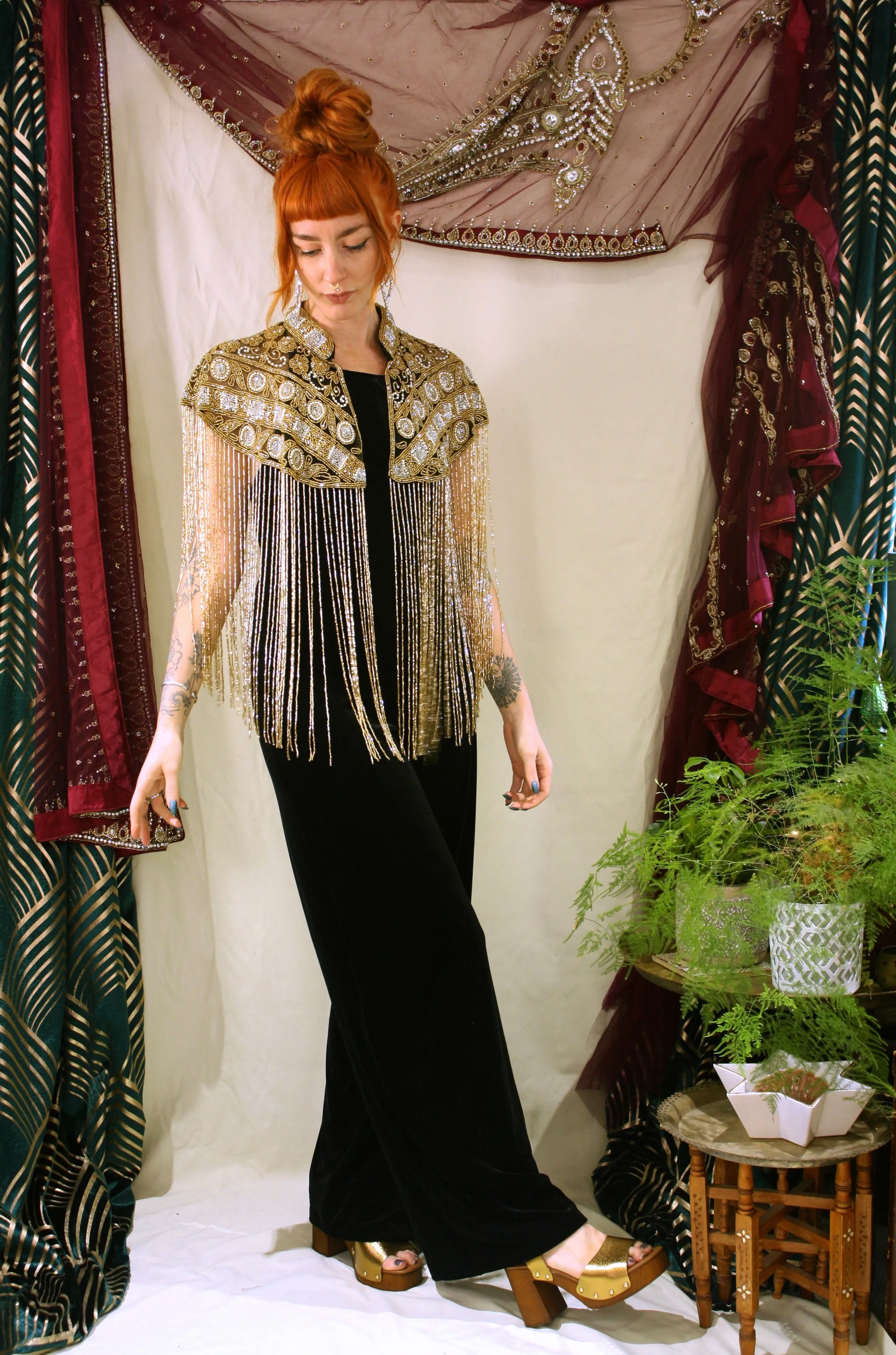 'Cher' Beaded Cape