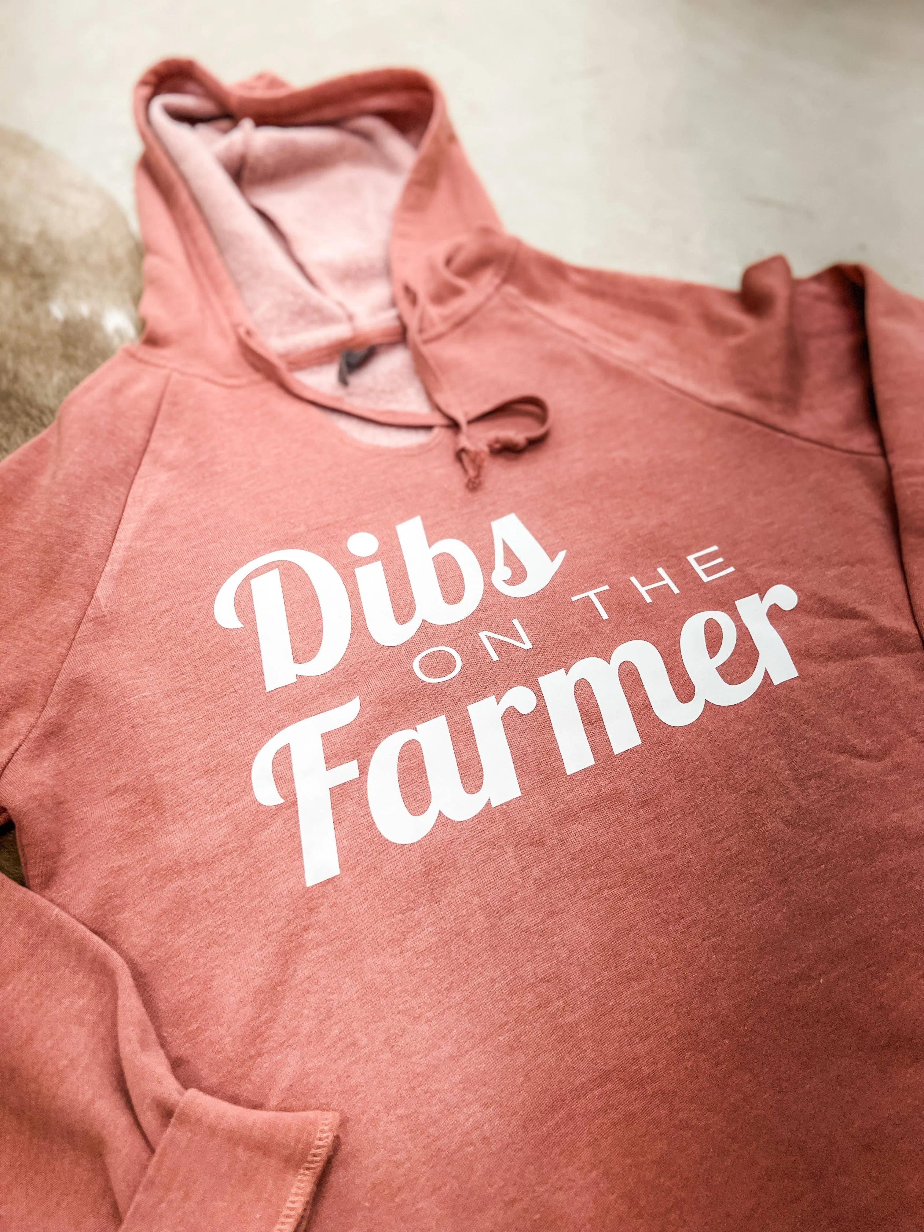 Dibs on the Farmer Curved Hem Hoodie