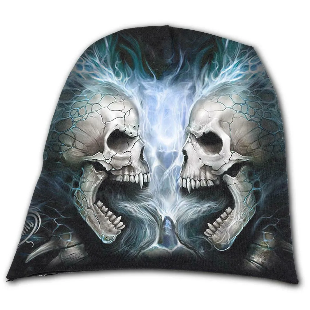 Flaming Spine Mens Beanie