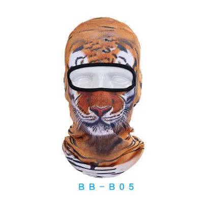 Funny Cat 3D Mask Hat Outdoor Hat Hood Bicycle Warm Neck Face Cap Winter Motorcycle Helmet Cap For Unisex