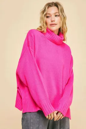 High Neck Long Sleeve Pullover