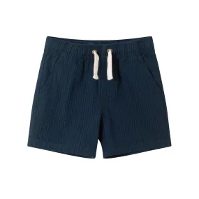 Kids (2-7) Seersucker Short | Navy