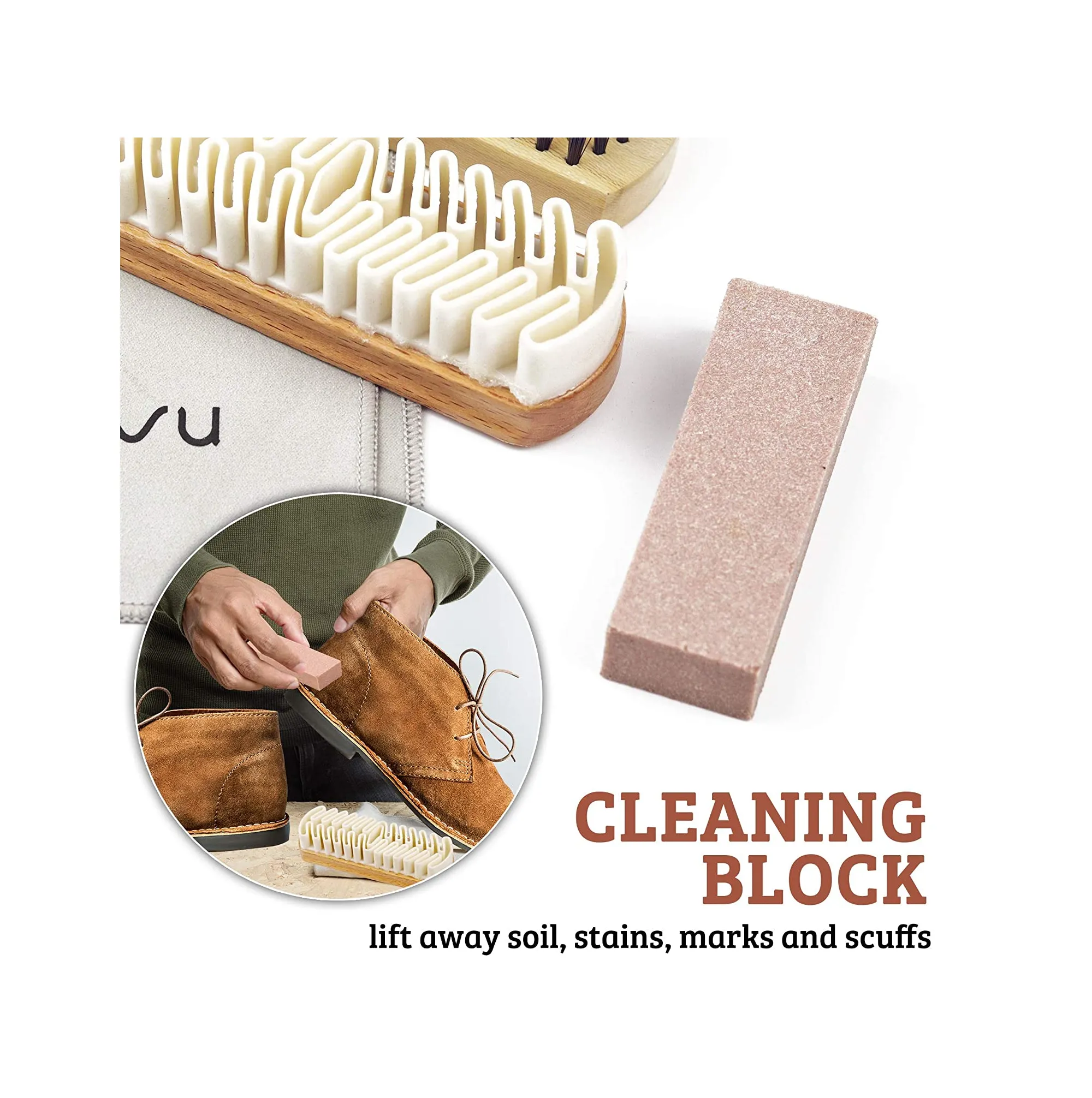 Premium Suede & Nubuck Cleaning Brush Kit by TAKAVU