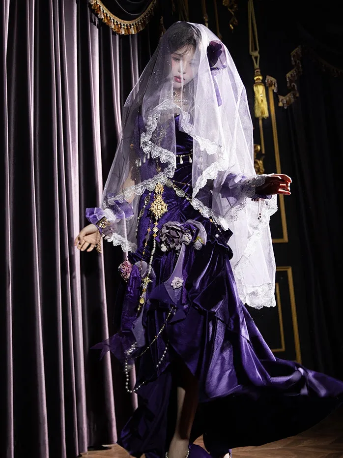 Purple Shimmering Veil