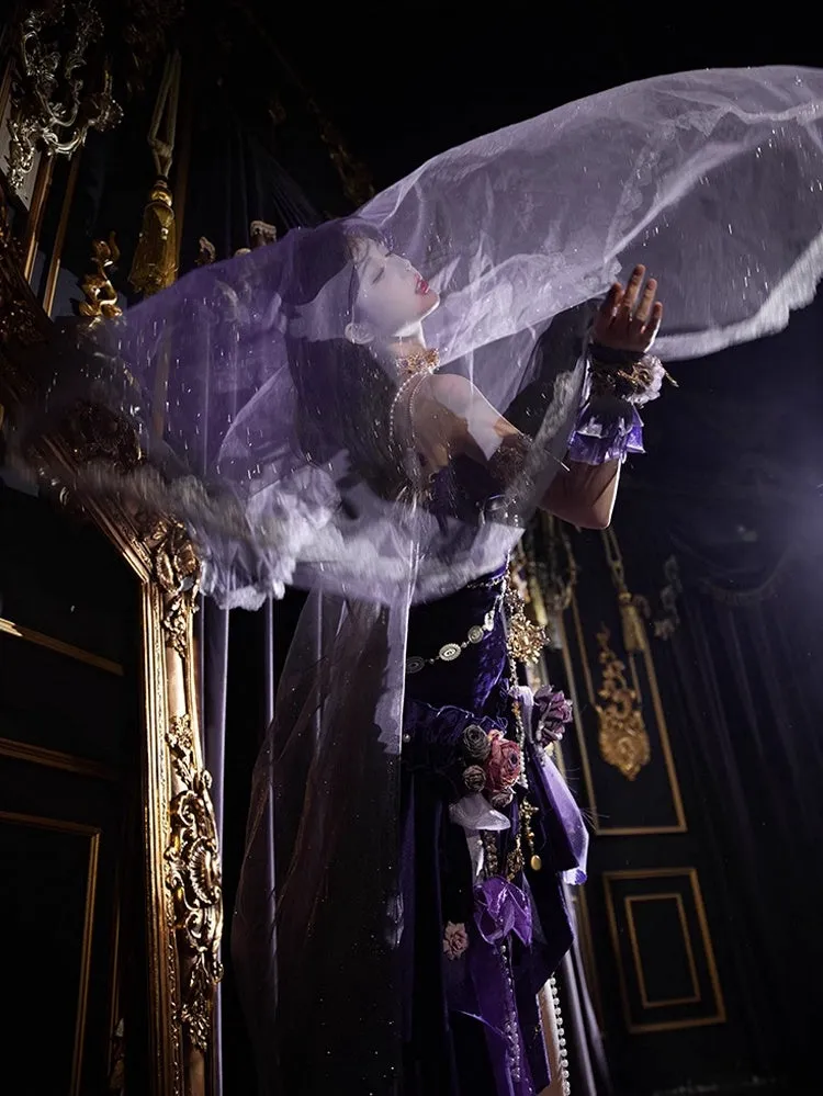 Purple Shimmering Veil
