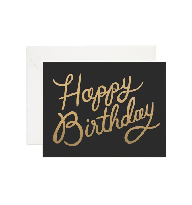 Shimmering Birthday Card
