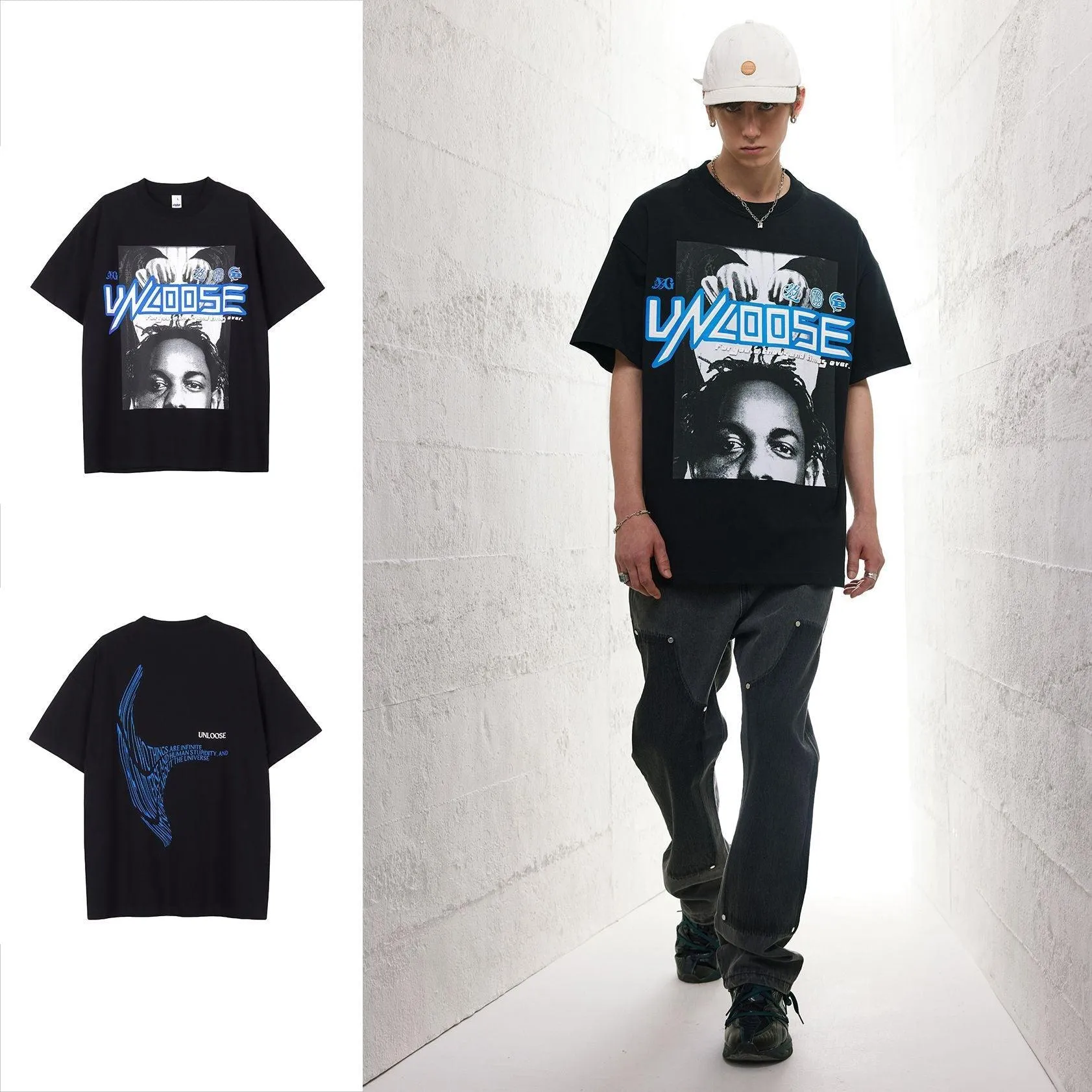 Unloose Drop Shoulder Short Sleeve T-shirt
