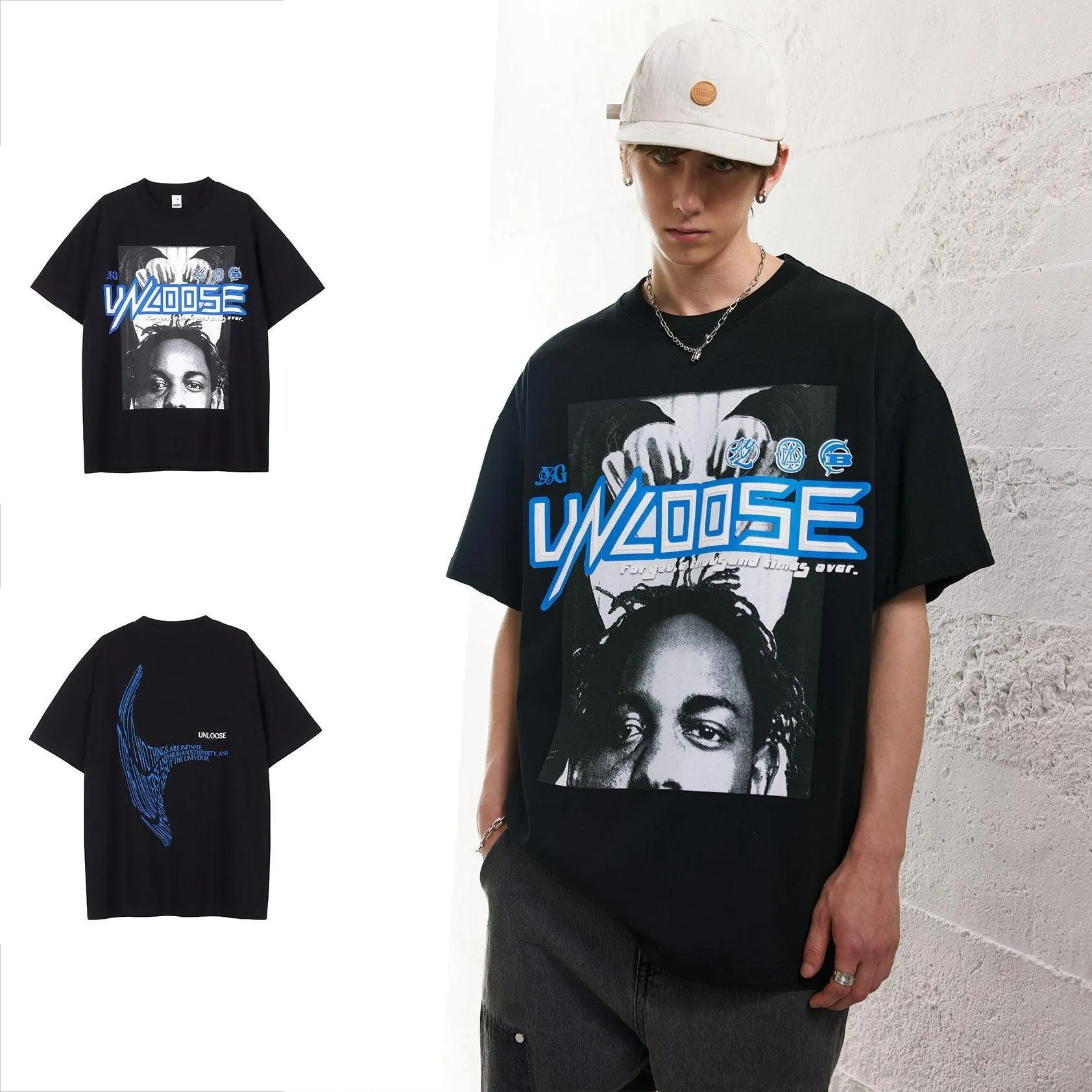 Unloose Drop Shoulder Short Sleeve T-shirt