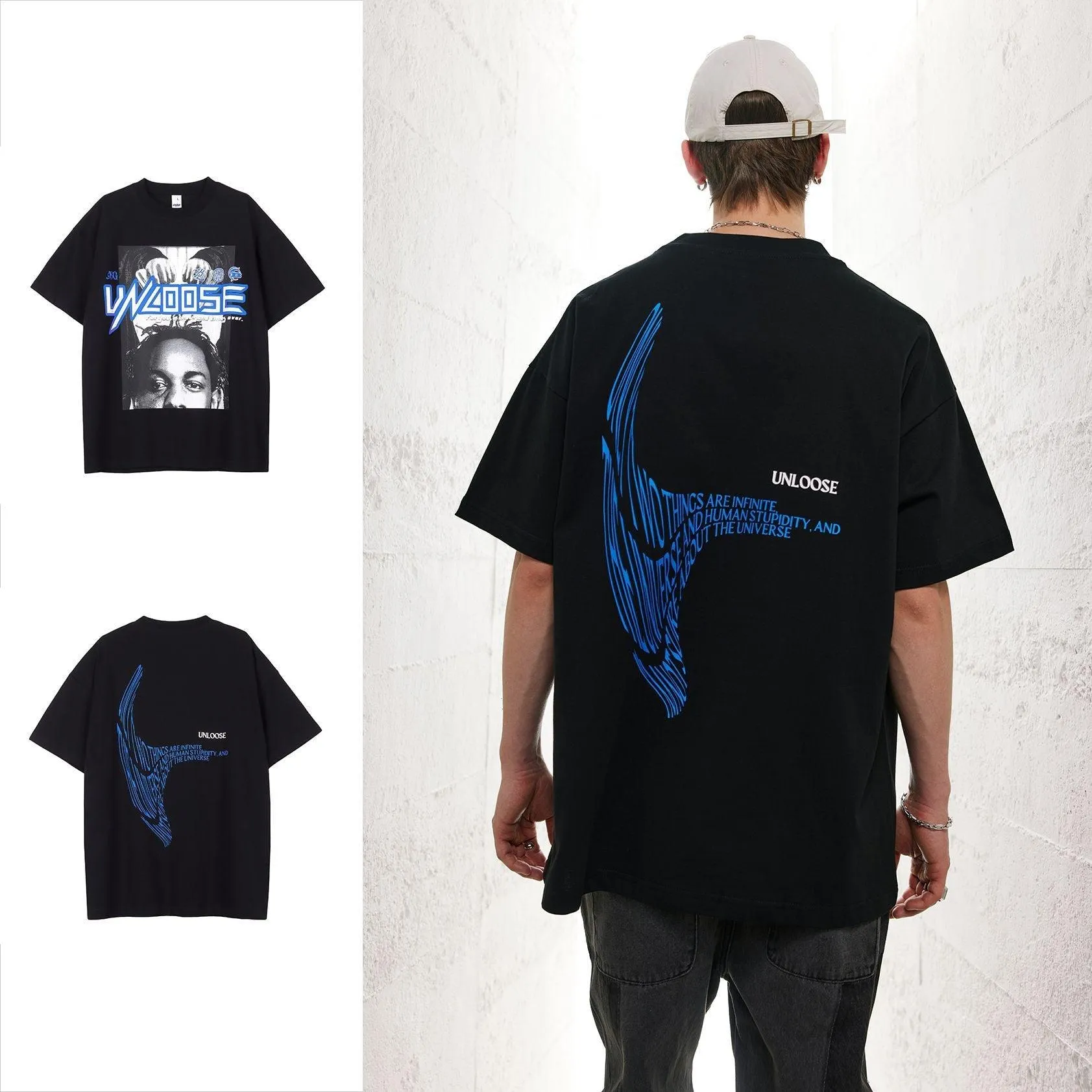 Unloose Drop Shoulder Short Sleeve T-shirt