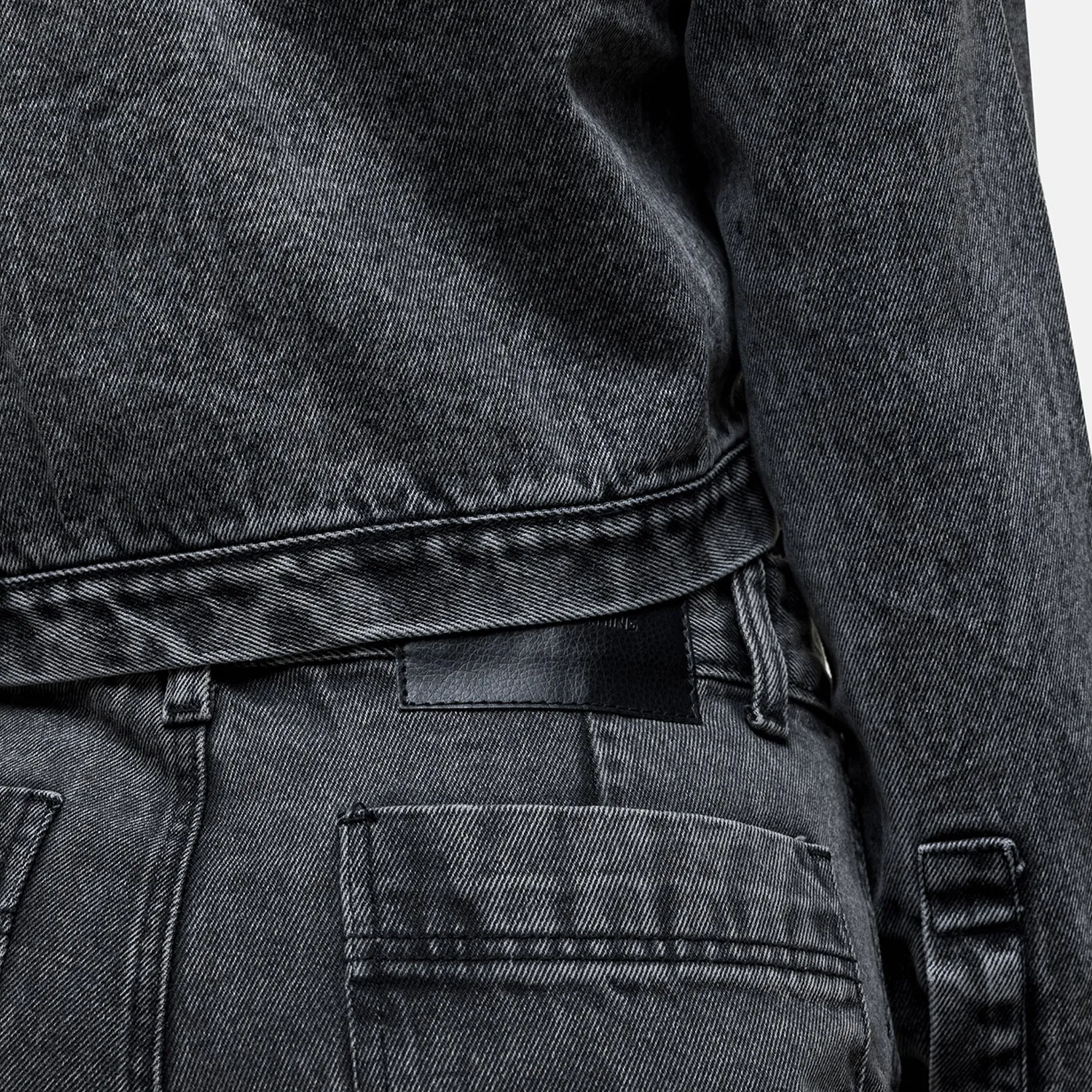 Vintage Grey Industry Cargo Denim Jean