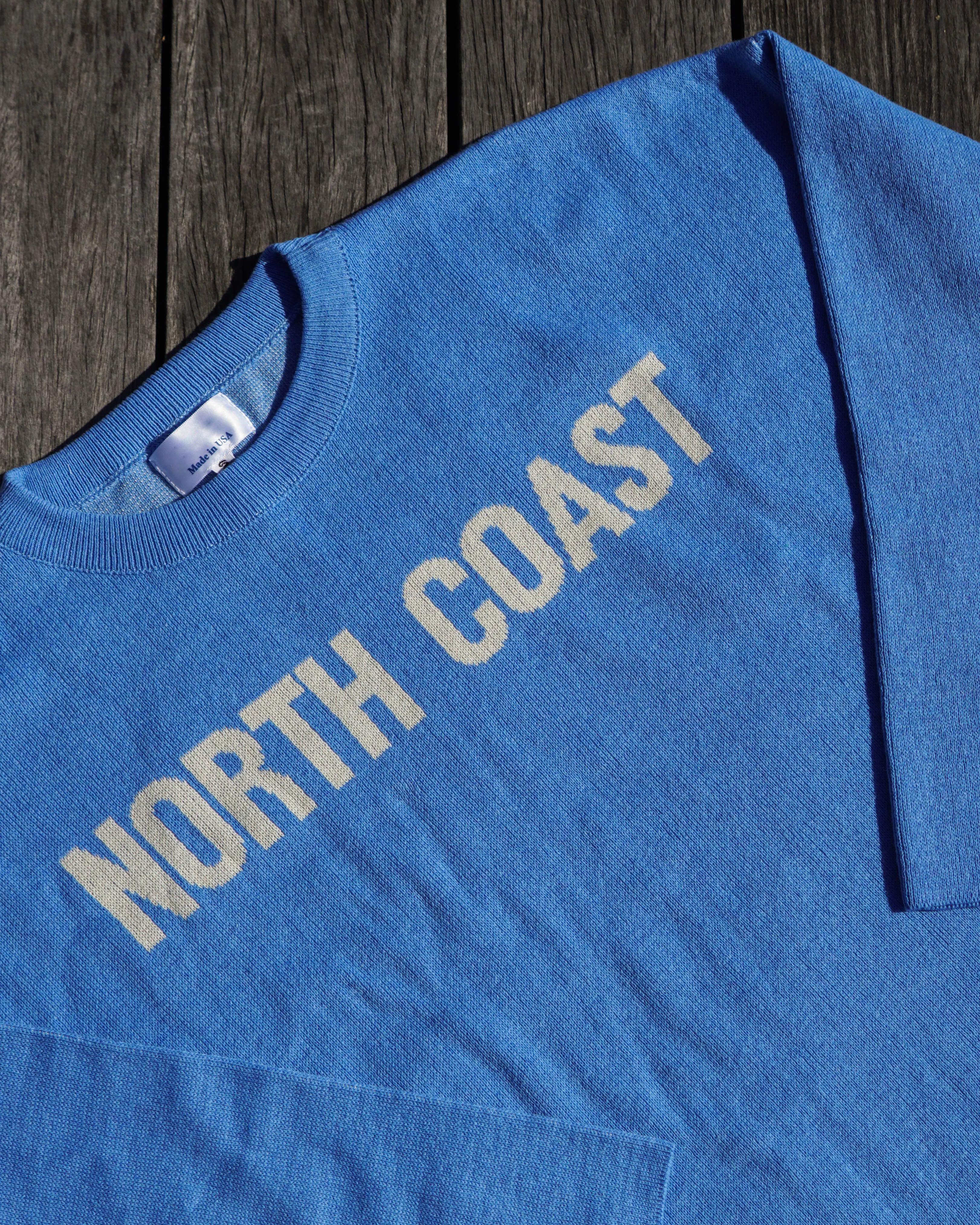 Women’s North Coast Sweater- Cornflower Blue/Ivory